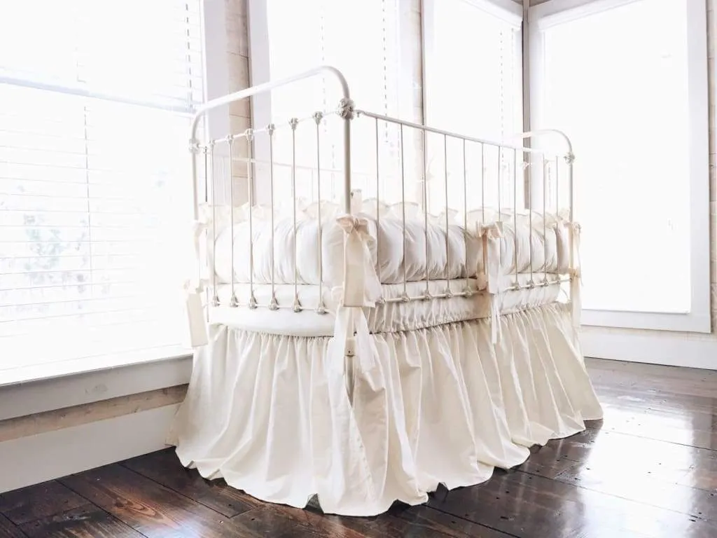 Ivory Farmhouse Crib Bedding Set