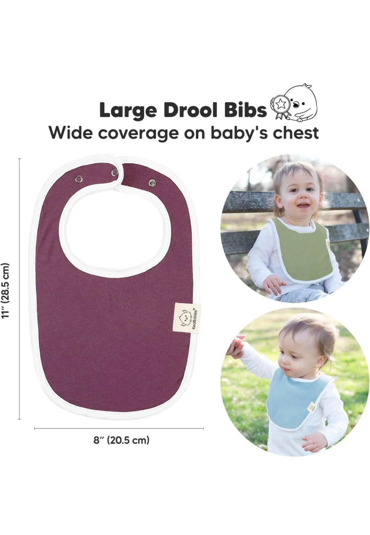 KeaBabies
8-Pack URBAN Drool Bibs
(Inspire)