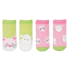 Kids Safari Socks - Kitten/Lamb