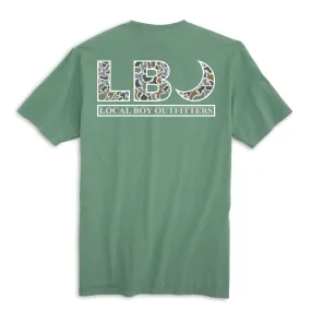 Local Boy Outfitters Bluff Logo Short Sleeve T-Shirt - Light Green - L1000526