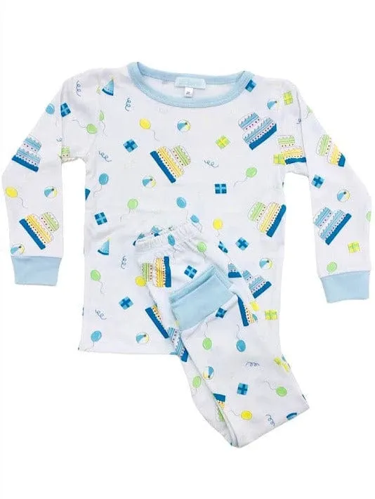 Lulu Bebe La Luna Boy's Birthday Pima PJ Set