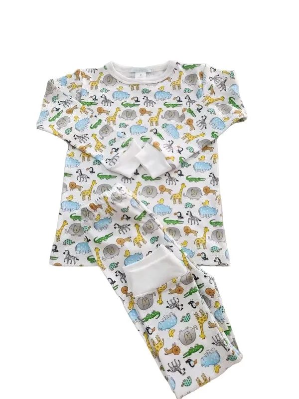 Lulu Bebe Safari 2-Piece Pajamas