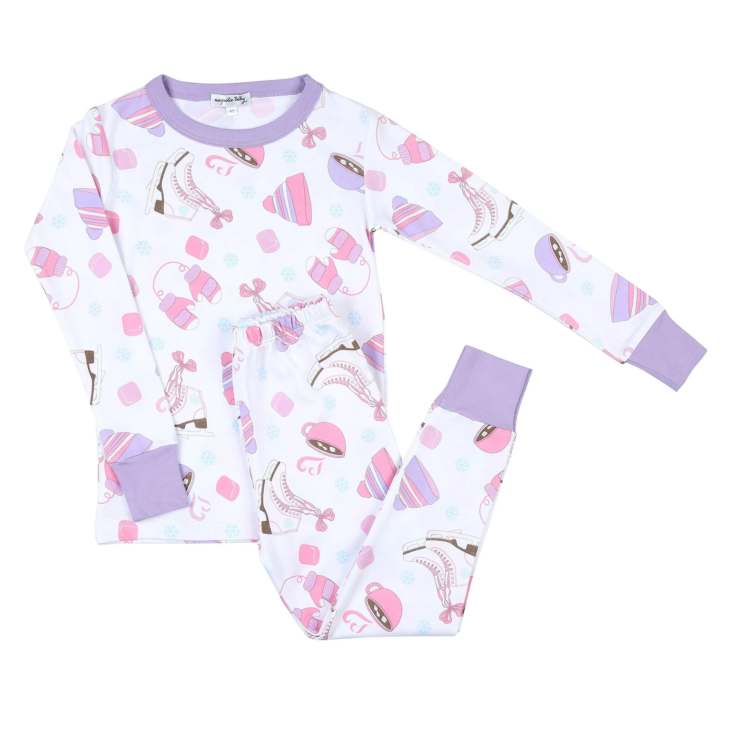 Magnolia Baby Ice Skating Fun Long Pajamas LI