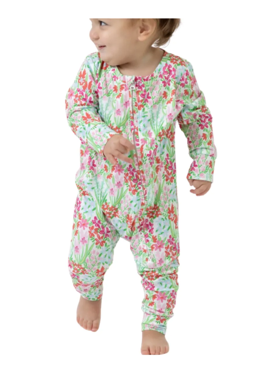 Mary Square | BABY Pajamas - Happy Blooms