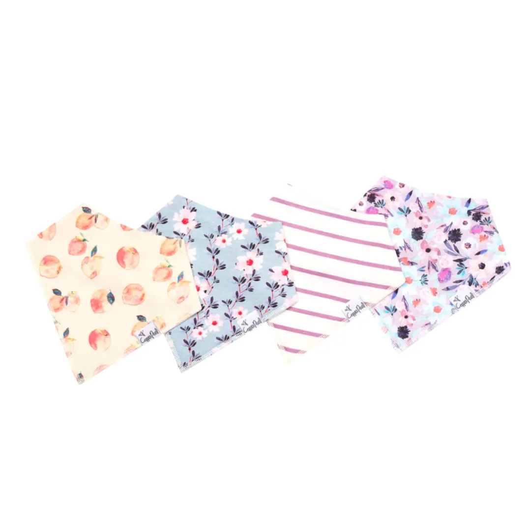 Morgan Bandana Bib Set (4 pack) - Copper Pearl