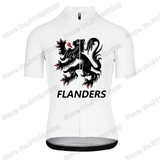 New Cycling Jersey Lightweight Men Bicycle Dresses Lion Flander