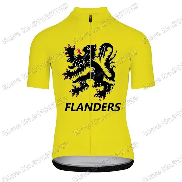 New Cycling Jersey Lightweight Men Bicycle Dresses Lion Flander