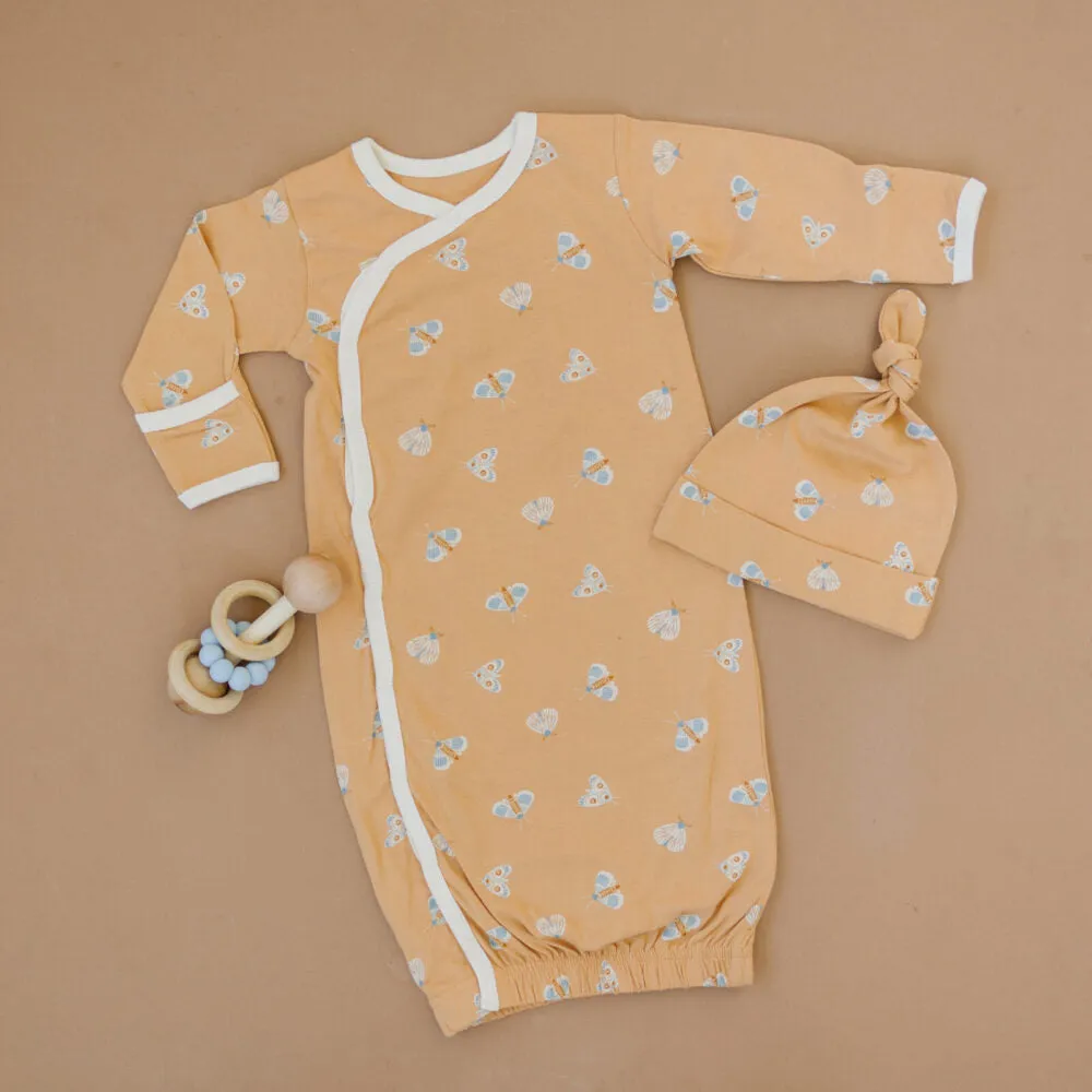 Organic Cotton Gown - Magical Moth