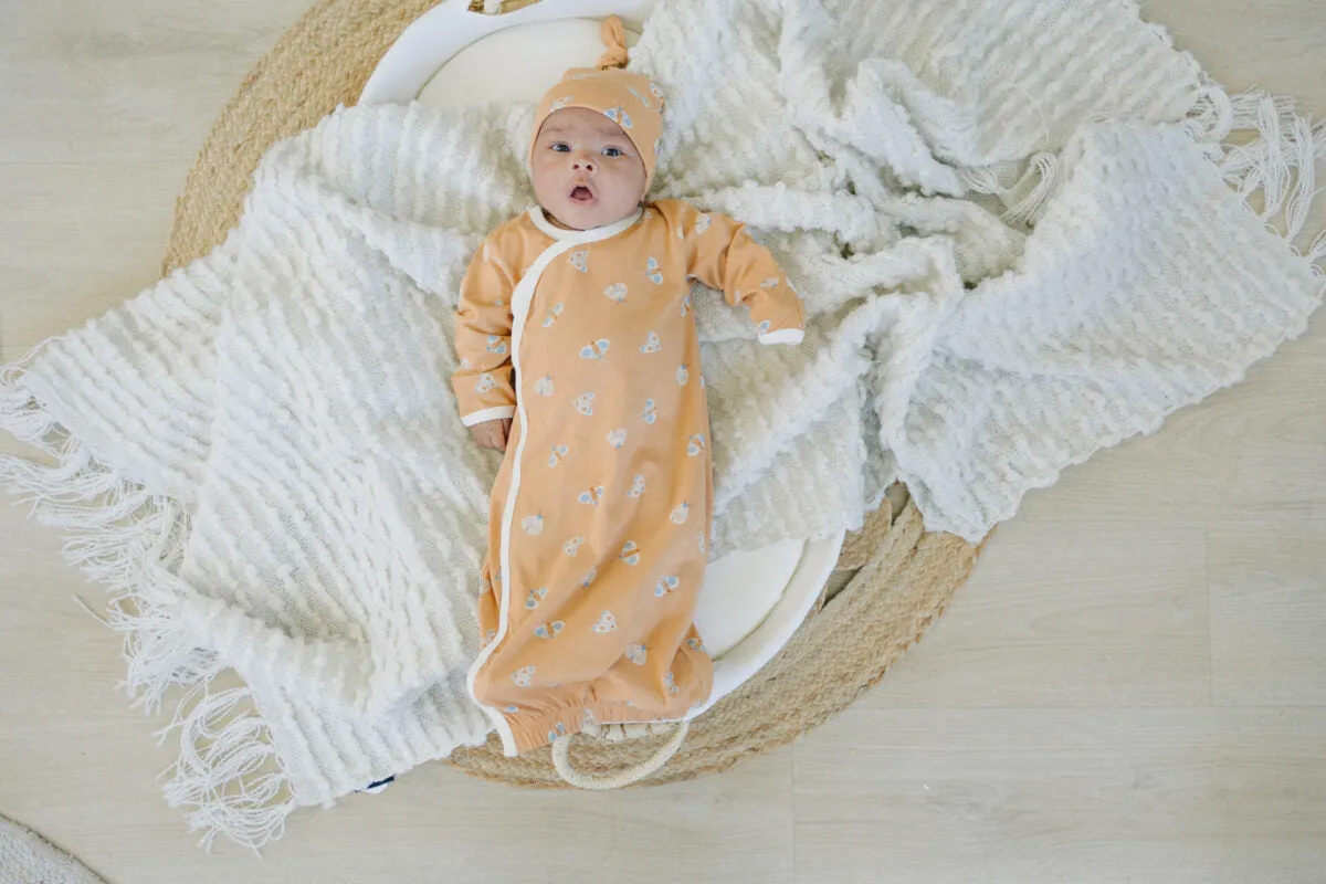 Organic Cotton Gown - Magical Moth