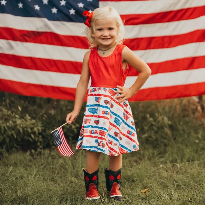 Patriotic USA Dress (2T-4T)