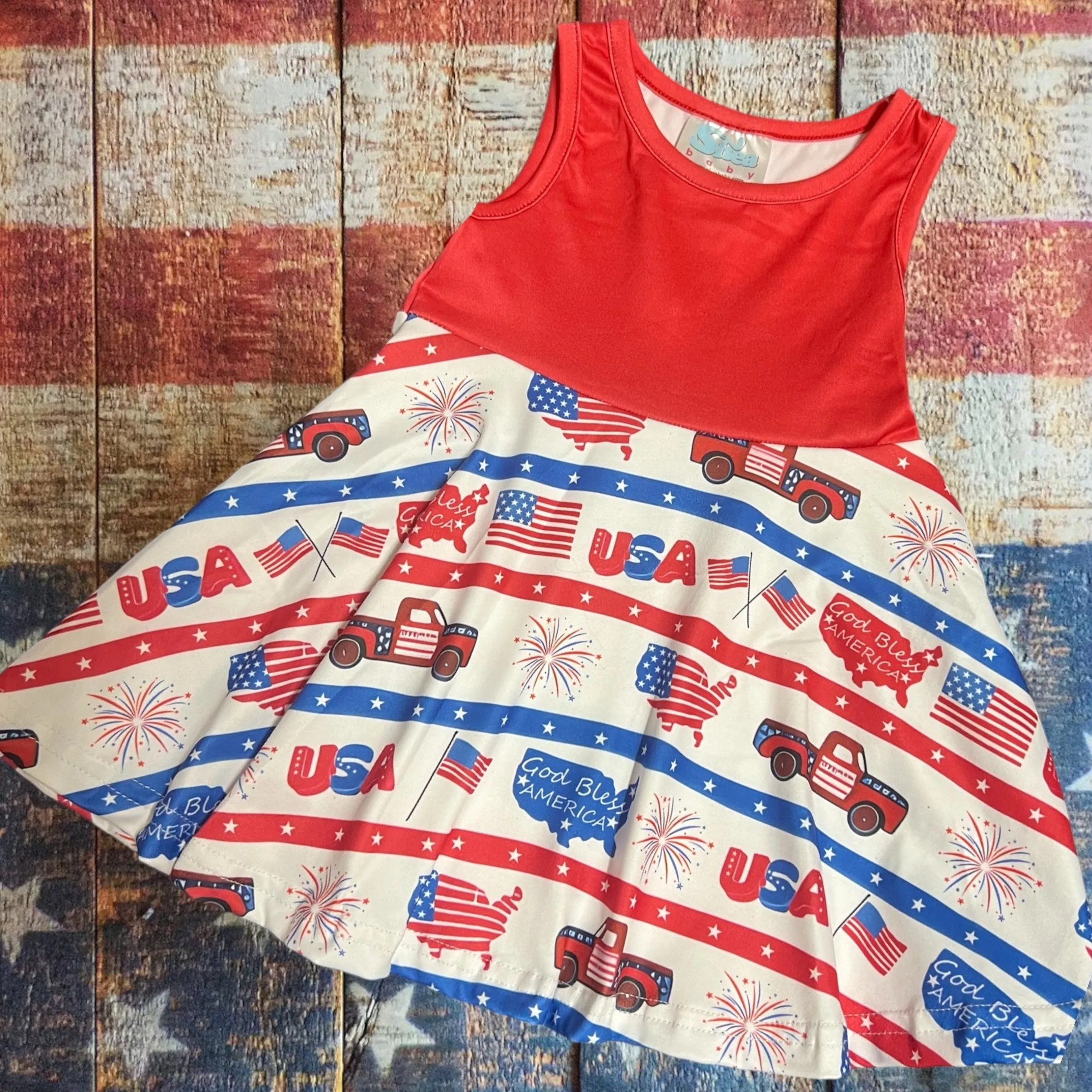 Patriotic USA Dress (2T-4T)