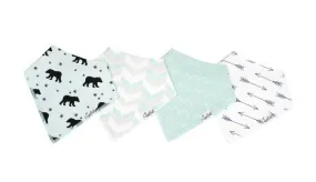 Personalized Copper Pearl Bandana Bibs (set of 4) - Archer