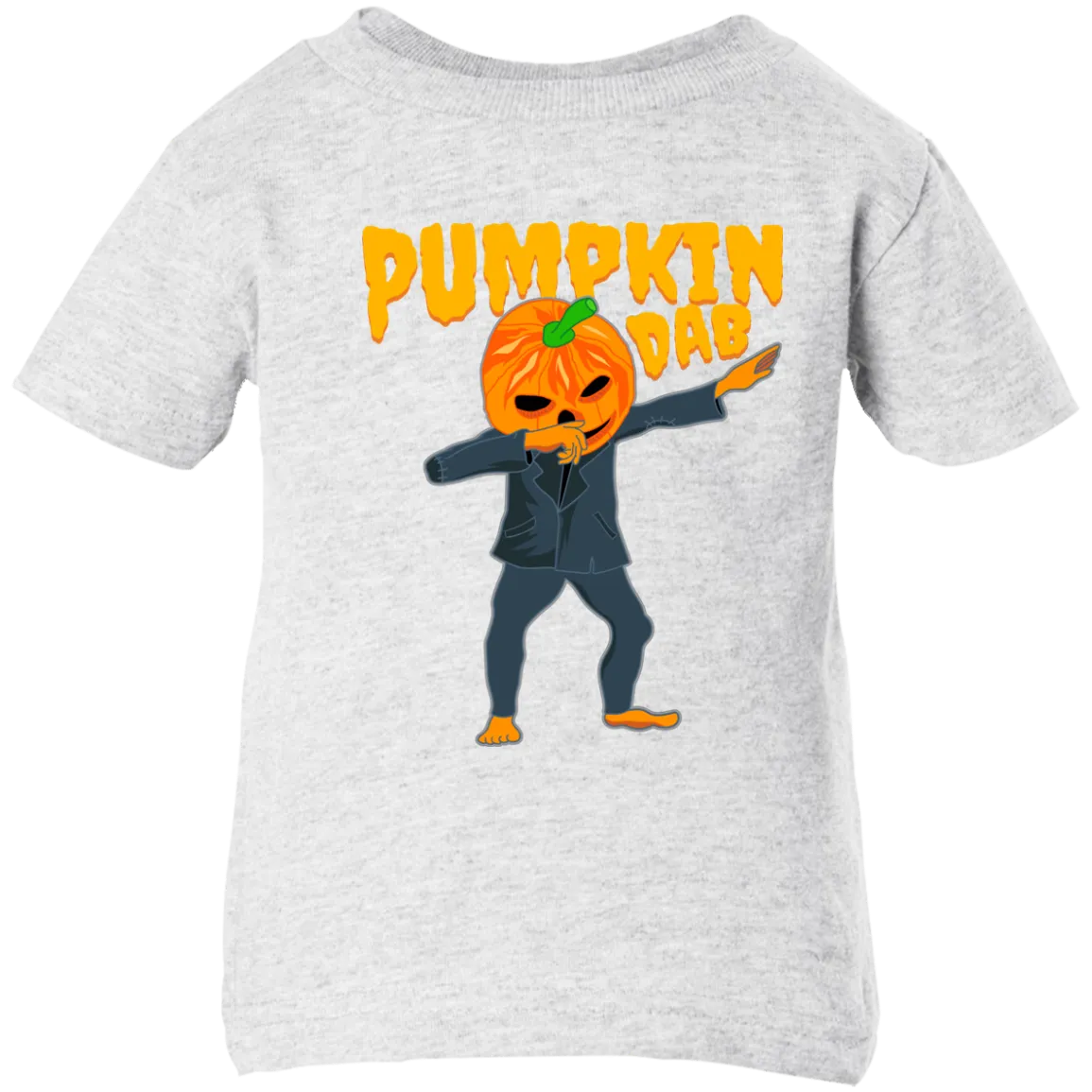 Trendy Pumpkinhead Dab T-Shirt Halloween Clothing (Infants)