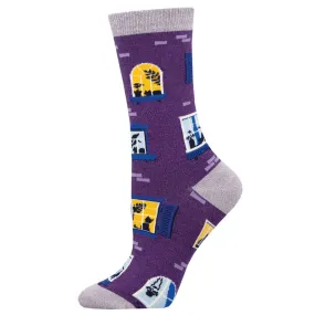 Window Cats | Bamboo | Women | Purple Heather